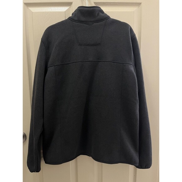 LL Bean Men's L REGULAR Fit Gray Full Zip Sweater Fleece Jacket Coat - Picture 2 of 12